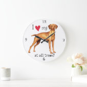 Ik hou van mijn Vizsla Grote Klok (Huis)