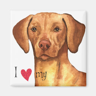 Ik hou van mijn Vizsla Magneet
