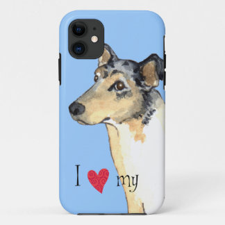 Ik hou van mijn Vloeiende Collie iPhone 11 Hoesje