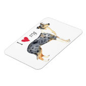 Ik hou van mijn Vloeiende Collie Magneet (Linkerzijde)