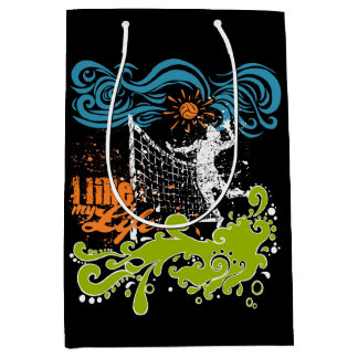 Ik hou van mijn volleybalcadeautas medium cadeauzakje