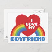 Ik hou van mijn vriend briefkaart (Voorkant / Achterkant)