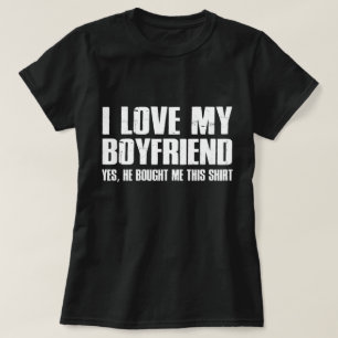 Ik hou van mijn vriend Cute Valentijnsdag T-shirt