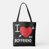 Ik hou van mijn vriend draagtas (Achterkant)