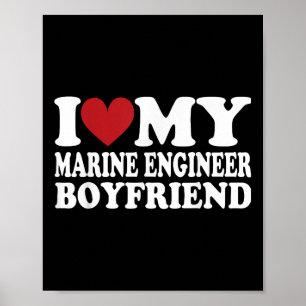 Ik hou van mijn vriend Funny Vriendin Vale Poster