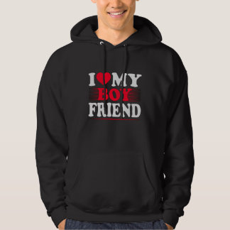Ik hou van mijn vriend hoodie