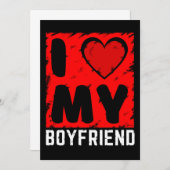 ik hou van mijn vriend kaart (Voorkant / Achterkant)