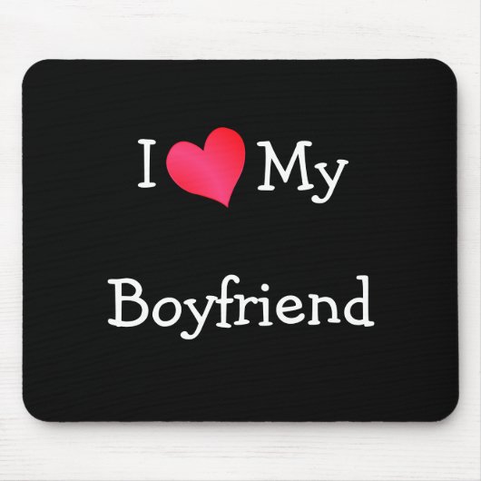 Ik hou van mijn vriend Mousepad Muismat (Voorkant)