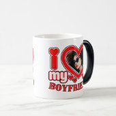 Ik hou van mijn vriend op maat magische mok (Voorkant rechts)