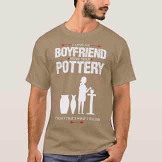 Ik hou van mijn vriend Pottery Grapny Design voor T-shirt