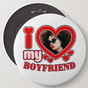 Ik hou van mijn vriend ronde button 6,0 cm