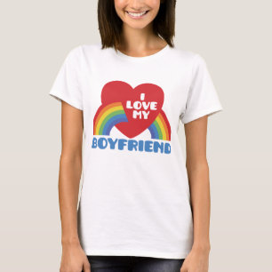 Ik hou van mijn vriend t-shirt
