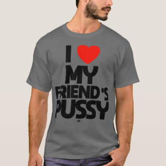 IK HOU VAN MIJN VRIENDEN PUSSY CAT T-SHIRT