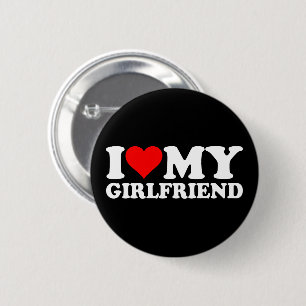 Ik hou van mijn Vriendin 1BK1 Ronde Button 5,7 Cm