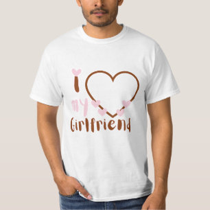 Ik hou van mijn Vriendin, aangepast T-shirt