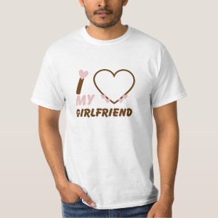 Ik hou van mijn Vriendin, aangepast T-shirt