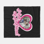 Ik hou van mijn Vriendin Aangepaste foto Fleece Deken (Voorkant (Horizontaal))