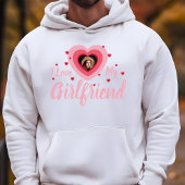 Ik hou van mijn Vriendin aangepaste fotonaam Geper Hoodie