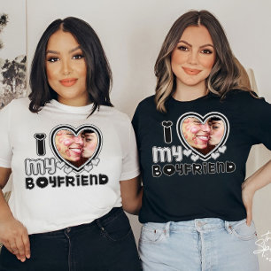 Ik hou van mijn Vriendin aangepaste T-shirt