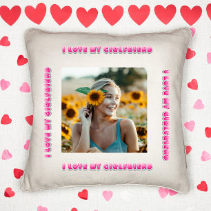 Ik hou van mijn Vriendin Bubble Valentijnsdag Gift Kussen