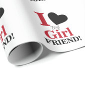 Ik hou van mijn Vriendin Cadeaupapier (Rol Hoek)