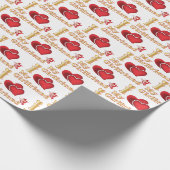 Ik hou van mijn vriendin cadeaupapier (Hoek)