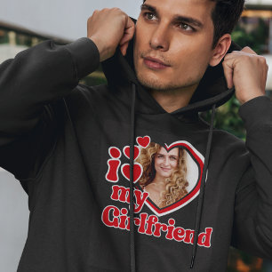 Ik hou van mijn Vriendin Custom Black Hoodie