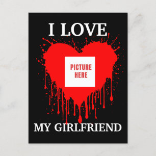 IK HOU VAN MIJN VRIENDIN CUSTOM VALENTIJNSDAG BRIEFKAART