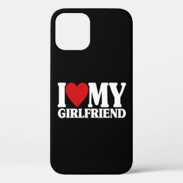 Ik hou van mijn Vriendin - Cute Matching Gift for  iPhone 12 Hoesje