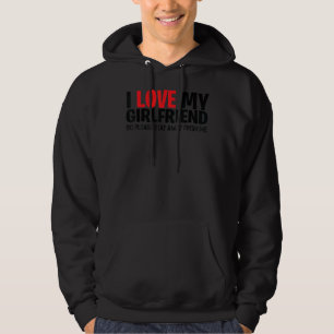 Ik hou van mijn Vriendin dus blijf weg van me 1 Hoodie