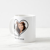 Ik hou van mijn vriendin FOTO Cadeau Gepersonalise Koffiemok (Voorkant links)