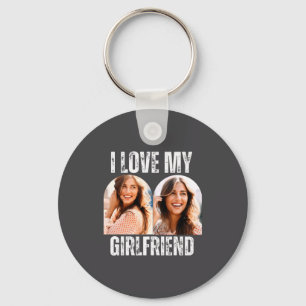 Ik hou van mijn vriendin foto Funny Boyfriend Cade Sleutelhanger