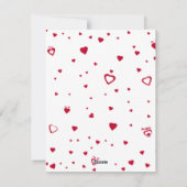 Ik hou van mijn Vriendin Foto Red Heart Feestdagenkaart (Achterkant)