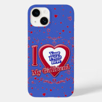 Ik hou van mijn Vriendin Foto Red Hearts Deep Roya