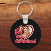 Ik hou van mijn Vriendin foto Sleutelhanger (Voorkant)