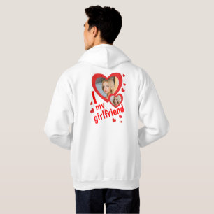 Ik hou van mijn Vriendin foto voor en achter Hoodie