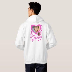 Ik hou van mijn Vriendin foto voor en achter Hoodie