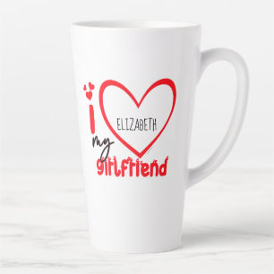 Ik hou van mijn Vriendin fotocadeau Latte Mok