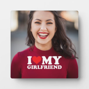 Ik hou van mijn Vriendin gepersonaliseerde foto aa Fotoplaat