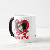 Ik hou van mijn Vriendin gepersonaliseerde foto te Magische Mok (Voorkant links)