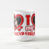 Ik hou van mijn Vriendin gepersonaliseerde foto te Magische Mok (Midden)