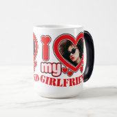 Ik hou van mijn Vriendin gepersonaliseerde foto te Magische Mok (Voorkant rechts)