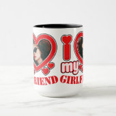 Ik hou van mijn Vriendin gepersonaliseerde foto te Mok (Midden)