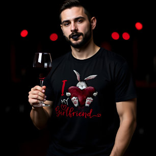 Ik hou van mijn Vriendin gothic T-shirt