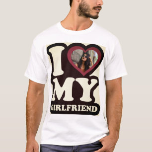 Ik hou van mijn Vriendin Green Leaf - Aangepaste f T-shirt
