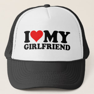 Ik hou van mijn Vriendin hart GF Valentijnsdag 1WH Trucker Pet