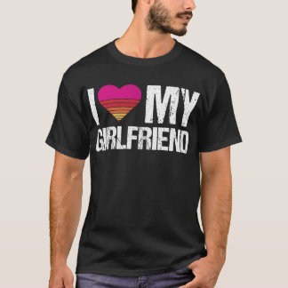 Ik hou van mijn vriendin hart mijn vriendin t-shirt