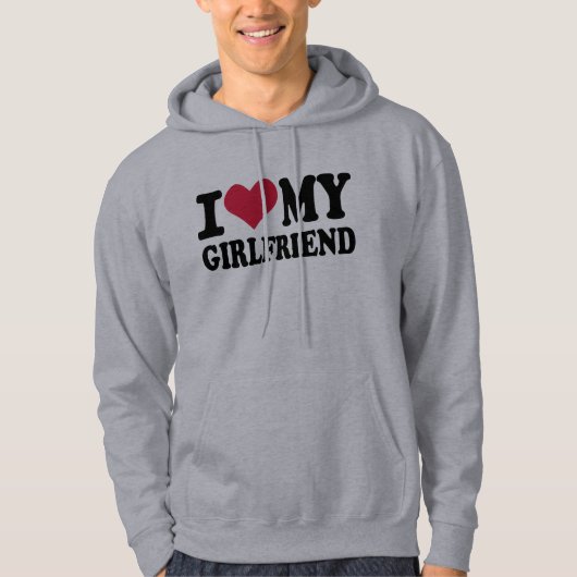Ik hou van mijn vriendin hoodie (Voorkant)