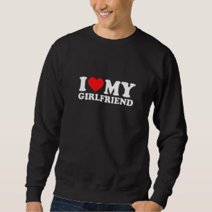 Ik hou van mijn vriendin I Heart GF Mannen Vrouwe Trui