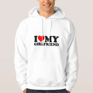 Ik hou van mijn vriendin Ik hart mijn vriendin Mat Hoodie